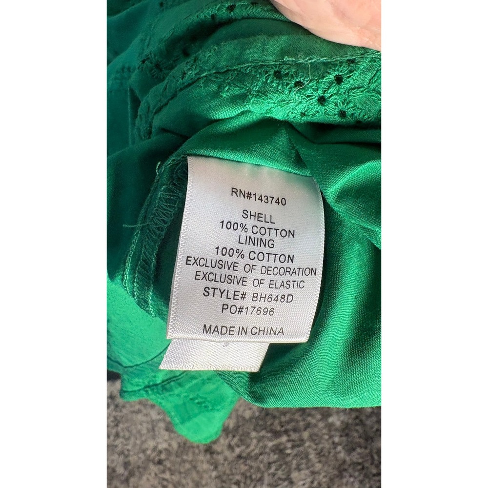 Tuckernuck Hyacinth House Green Eyelet Puff Sleeve Mini Dress (MSRP: $178) Small - Picture 5 of 9